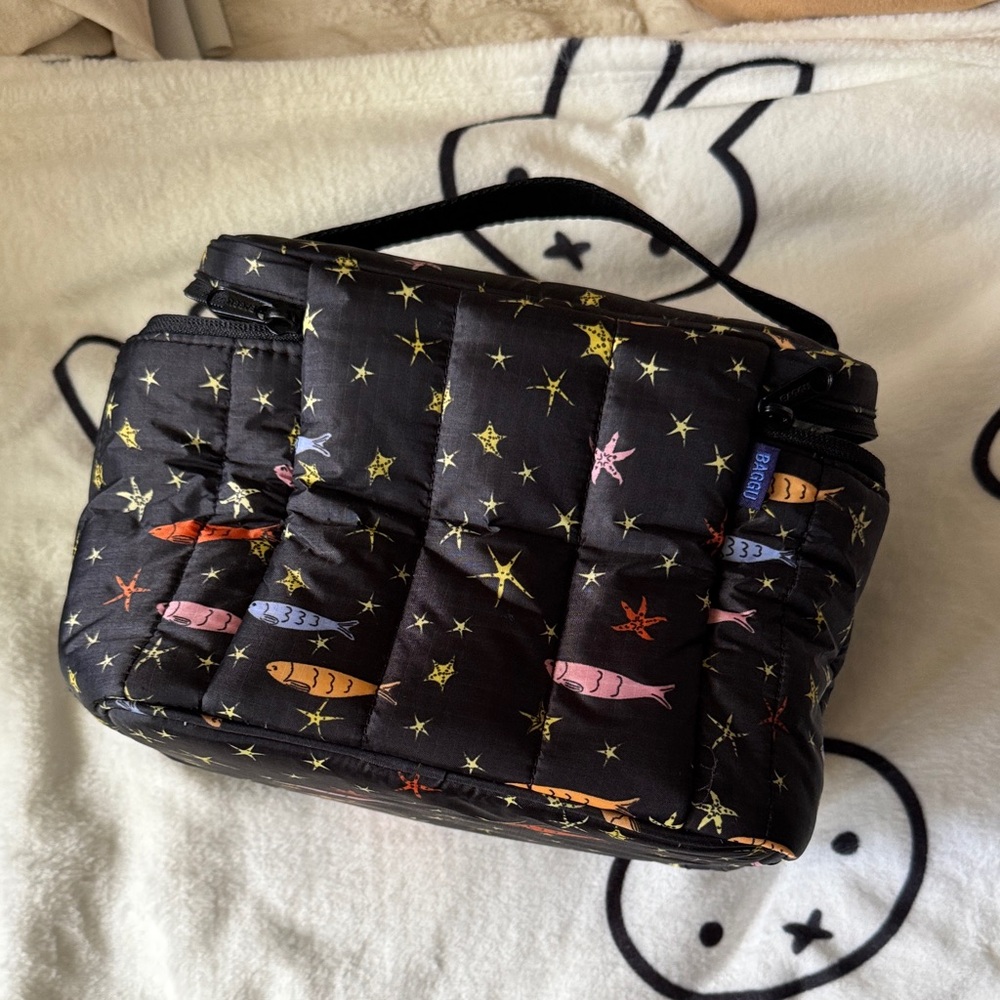 BAGGU puffy lunch tote fishes
